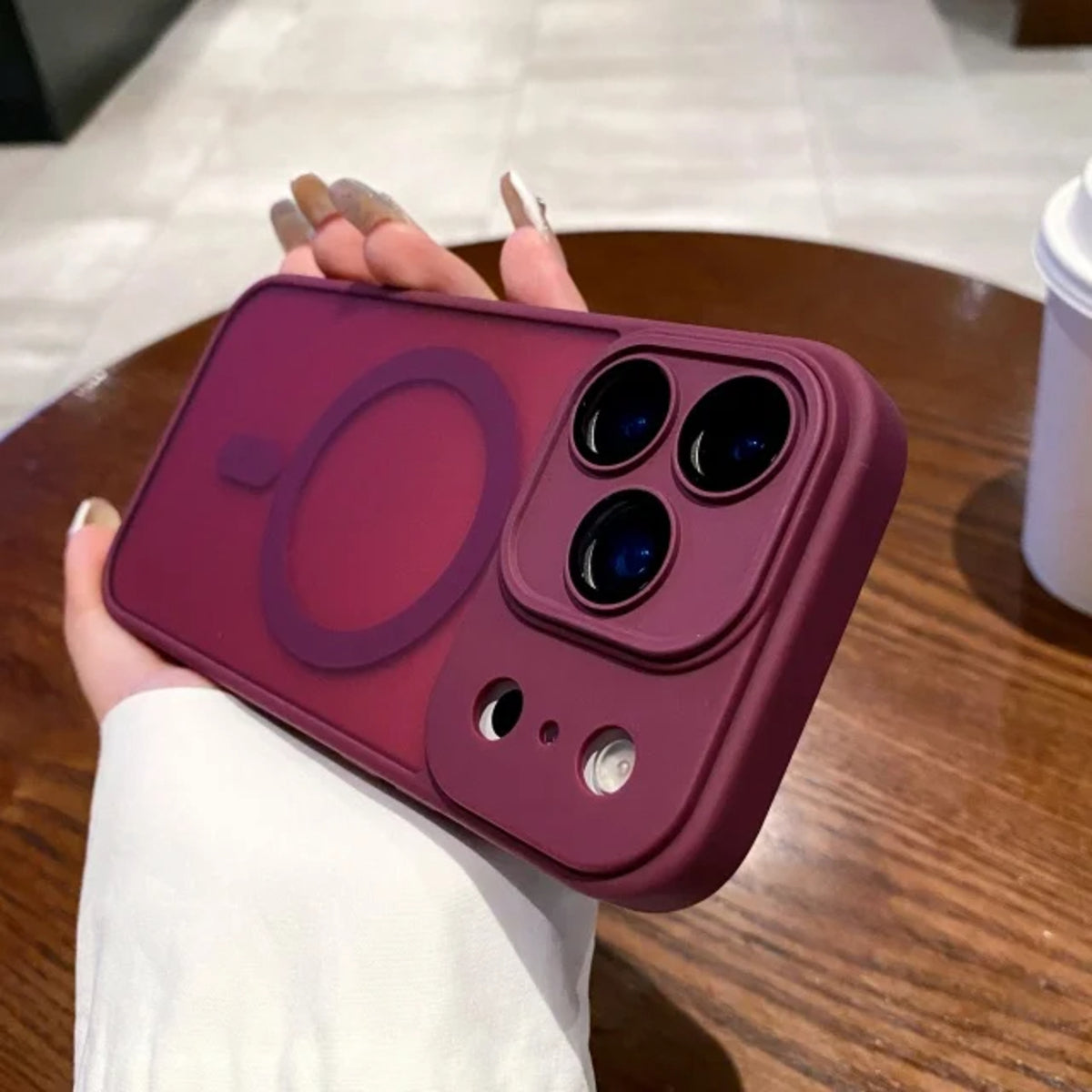 Magnetic Silicone Frame Case for iPhone