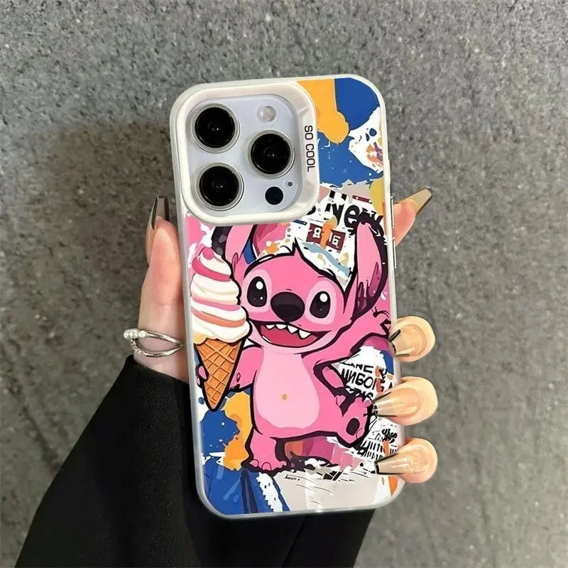 Disney Stitch Angel IMD Art Protective iPhone Case