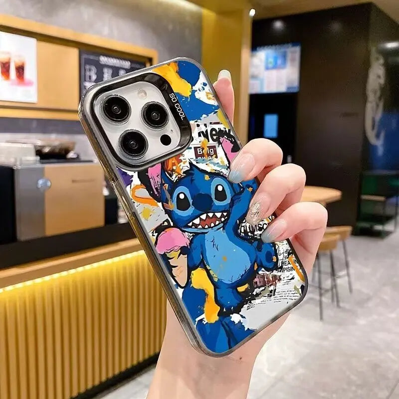 Disney Stitch Angel IMD Art Protective iPhone Case