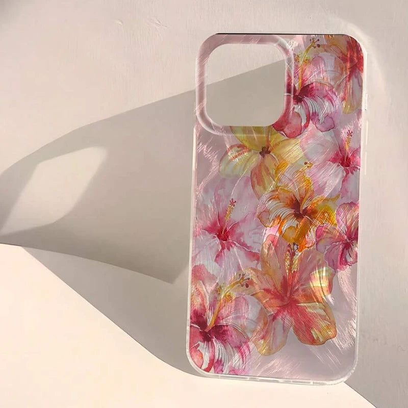Cute Daisy Blossom Print iPhone Soft Cover