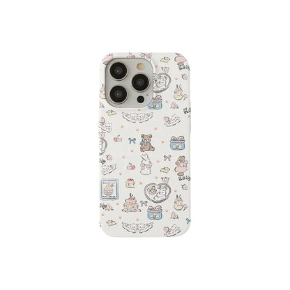 Cute Rabbit Teddy Bear Magnetic iPhone Case