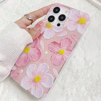 Cute Daisy Blossom Print iPhone Soft Cover