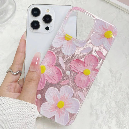 Cute Daisy Blossom Print iPhone Soft Cover