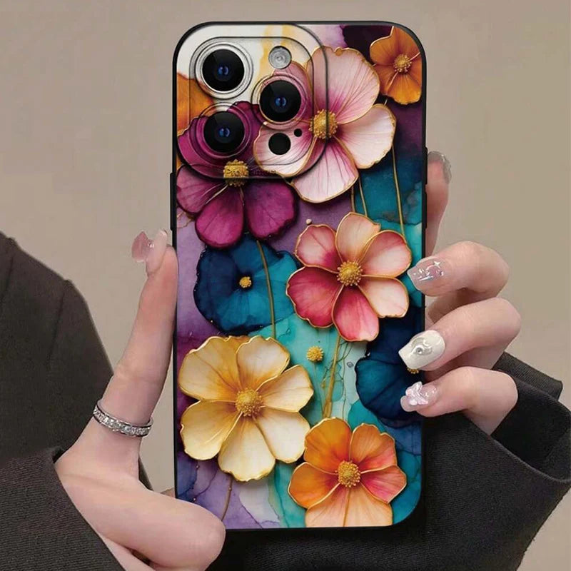 Elegant Vintage Floral Pattern Matte iPhone Cover