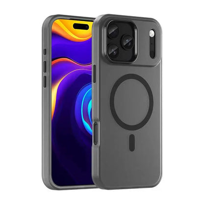 Elegante funda magnética mate color caramelo MagSafe para iPhone