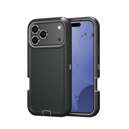 Funda protectora resistente a golpes con clip para cinturón para iPhone