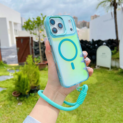 Shockproof Chameleon Magnetic Case with Wrist Strap