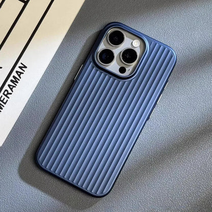 Elegante funda rígida para iPhone, de estilo empresarial y anticaídas