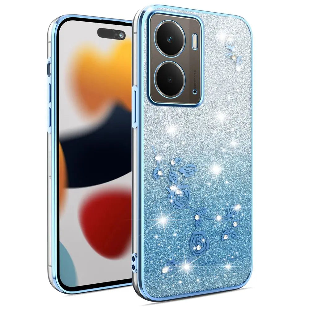 Elegant Rhinestone Glitter Funda iPhone Case