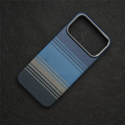 Funda MagSafe ultradelgada para iPhone de fibra de carbono y aramida