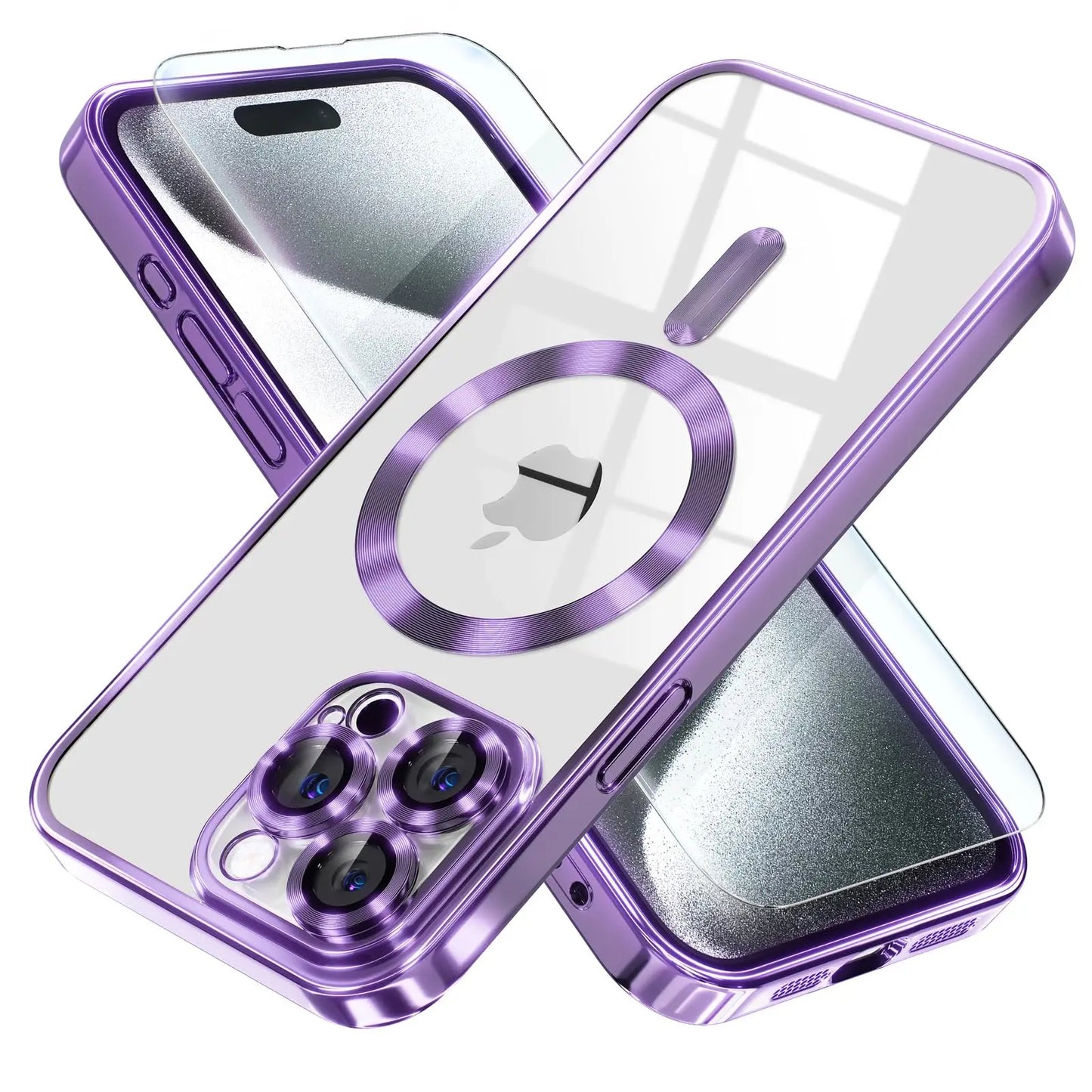 Magnetic Clear Plated iPhone Case with MagSafe