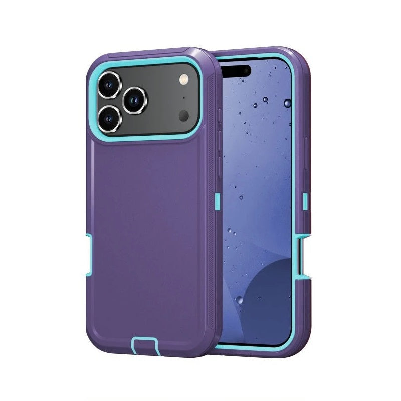 Funda protectora resistente a golpes con clip para cinturón para iPhone