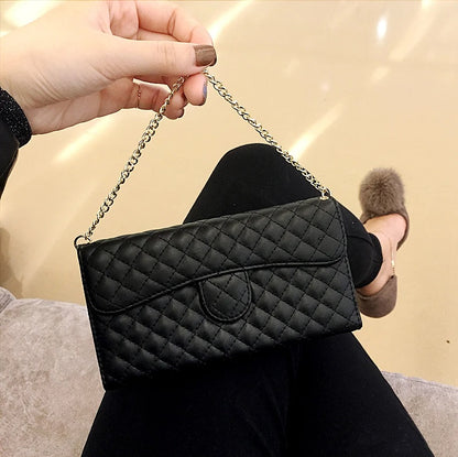 Lambskin Leather Crossbody Wallet Case for iPhone