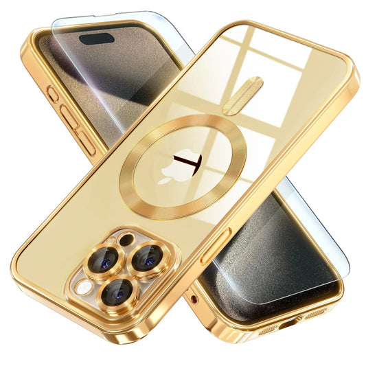 Magnetic Clear Plated iPhone Case with MagSafe