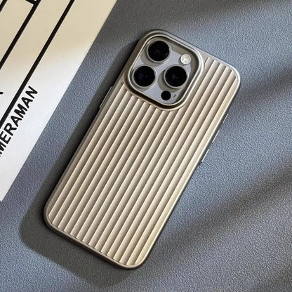 Elegante funda rígida para iPhone, de estilo empresarial y anticaídas