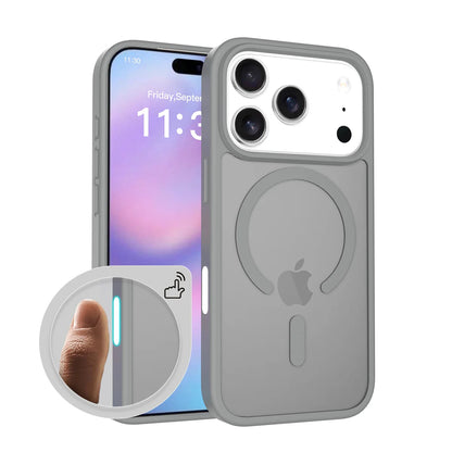 Funda translúcida mate MagSafe a prueba de golpes para iPhone