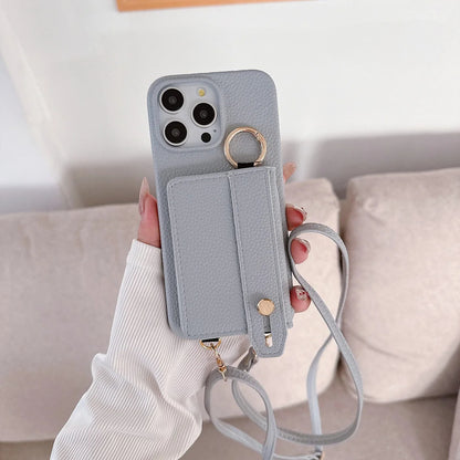 Chic Purse-Style Leather iPhone Case with Card Pocket