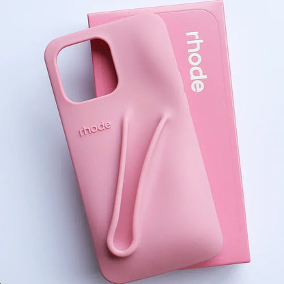 Soft Silicone iPhone Case with Lip Gloss Holder