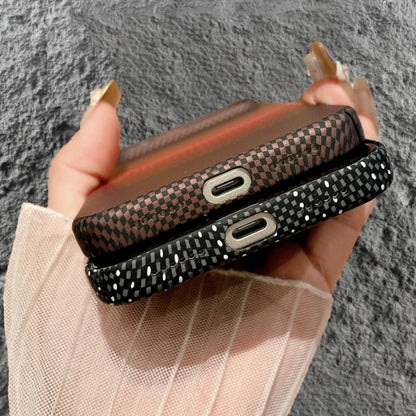 Luxury Carbon Fibre Texture iPhone Armor Cover