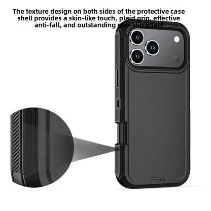 Funda protectora resistente a golpes con clip para cinturón para iPhone