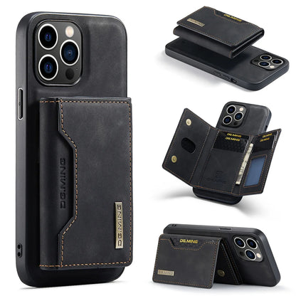 DG.MING Detachable Leather Flip Wallet iPhone Case
