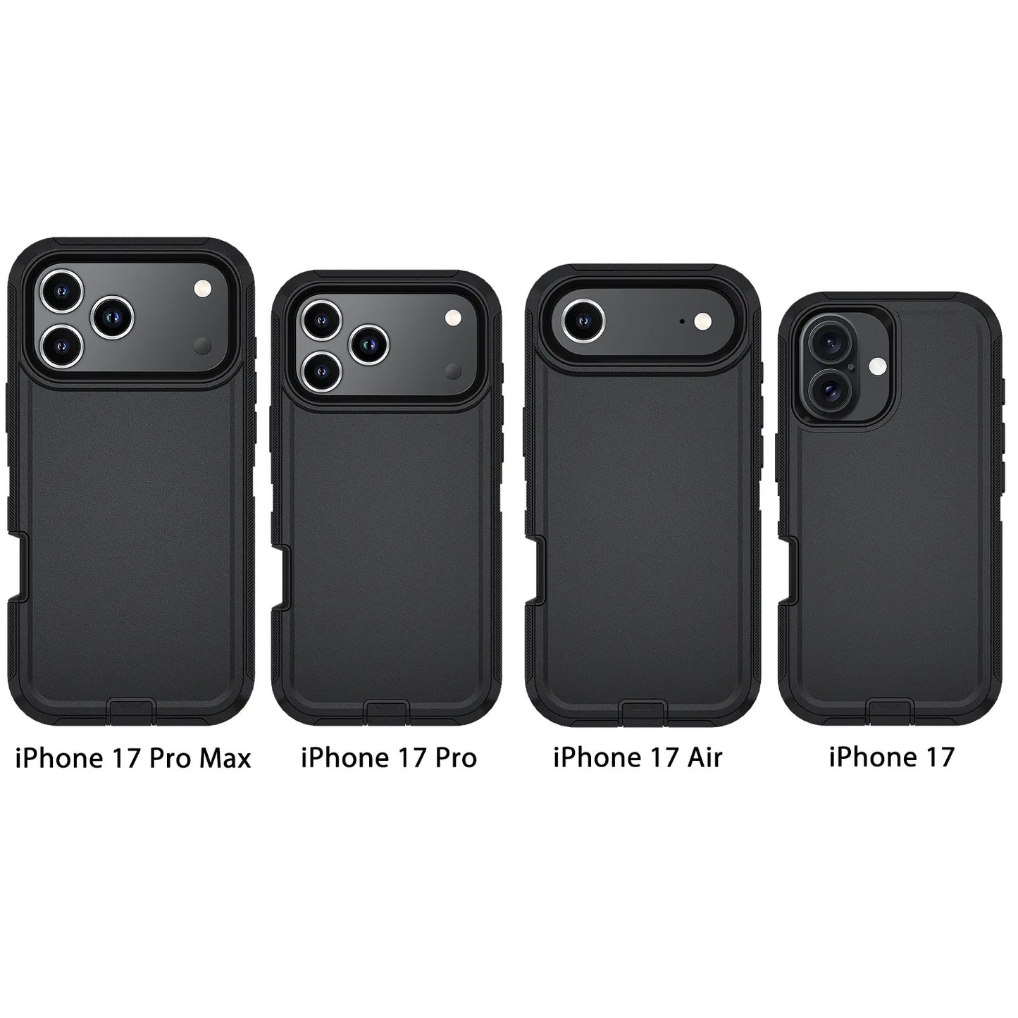 Funda protectora resistente a golpes con clip para cinturón para iPhone