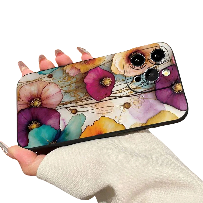 Elegant Vintage Floral Pattern Matte iPhone Cover