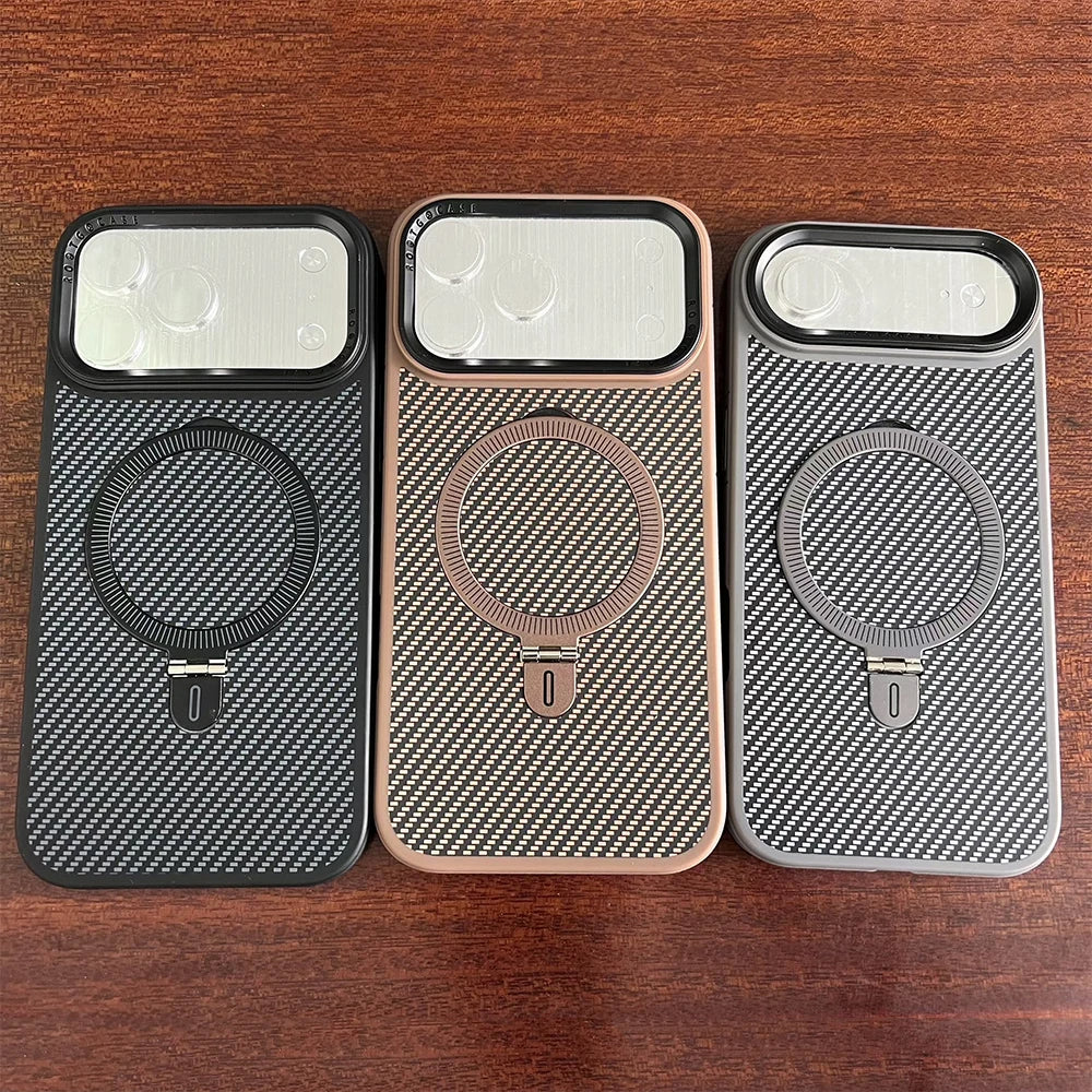Funda rígida MagSafe de fibra de carbono para iPhone