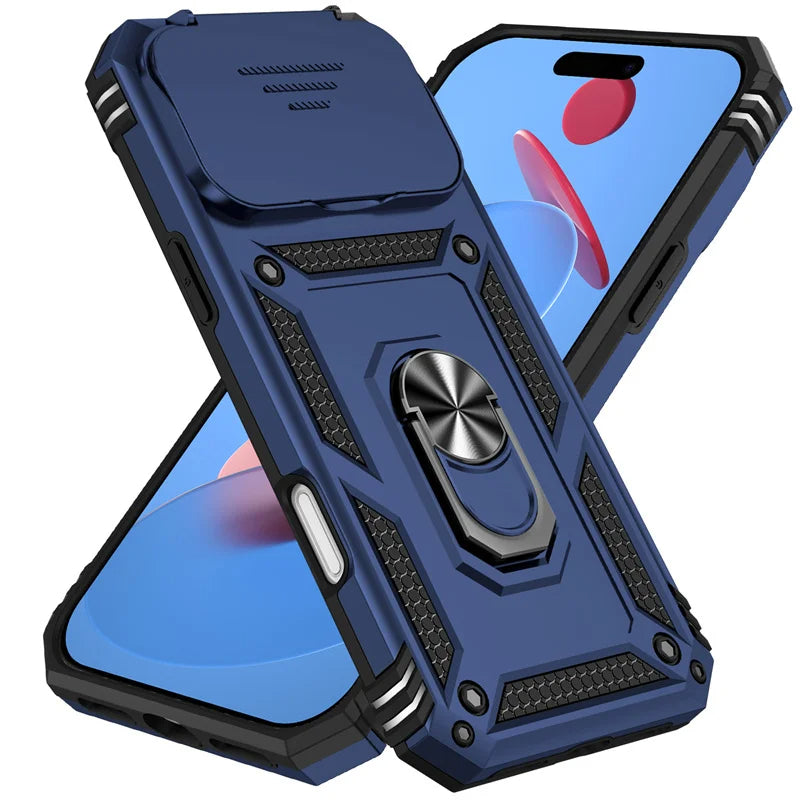 Armor Magnetic iPhone Case with Camera Lens Protector