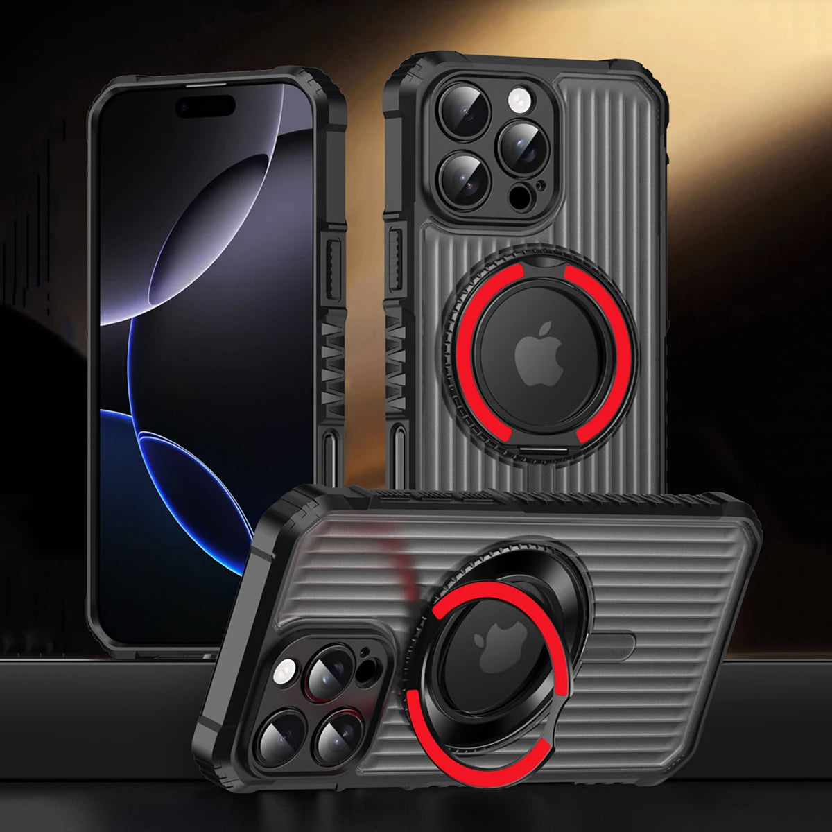 Funda MagSafe a prueba de golpes para iPhone con soporte