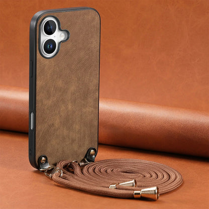 Lanyard Rope Retro Premium Matte Finish iPhone Case