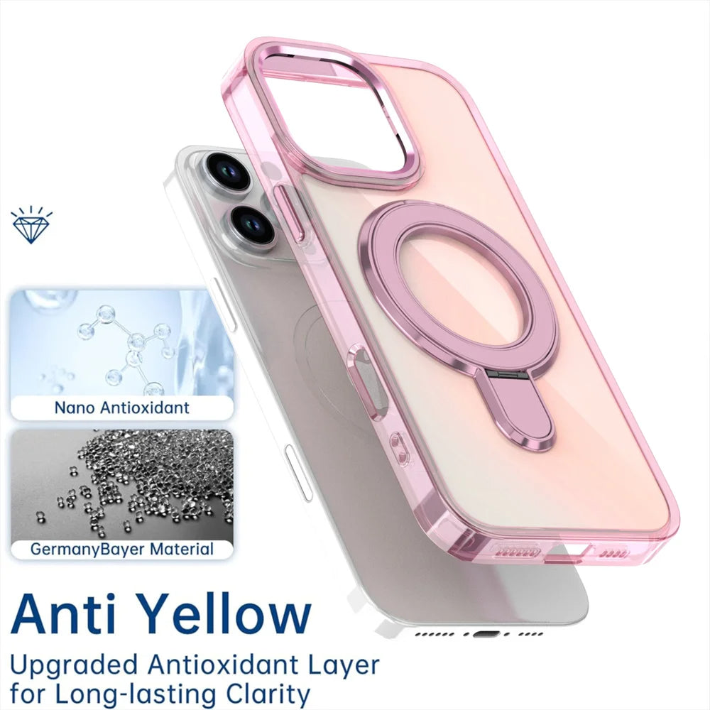 Laser Color-Changing Magnetic Stand iPhone Case