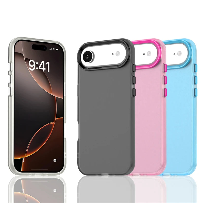 Frosted Matte Silicone Case for iPhone 17 Series