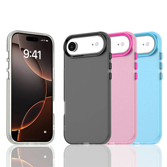 Frosted Matte Silicone Case for iPhone 17 Series