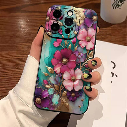 Elegant Vintage Floral Pattern Matte iPhone Cover