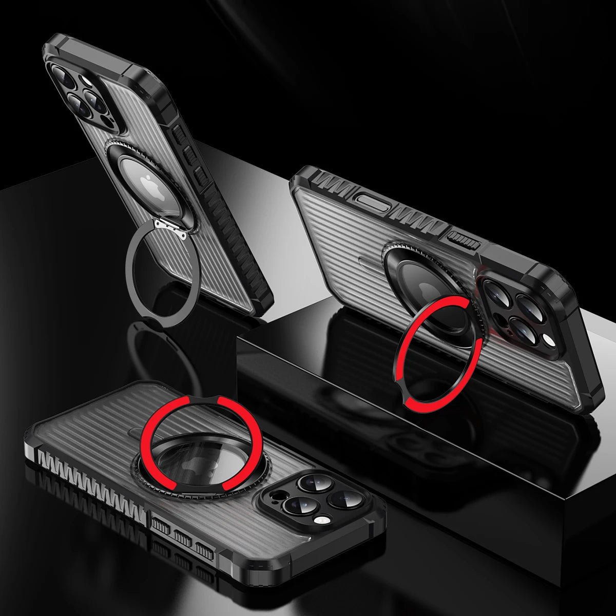 Funda MagSafe a prueba de golpes para iPhone con soporte