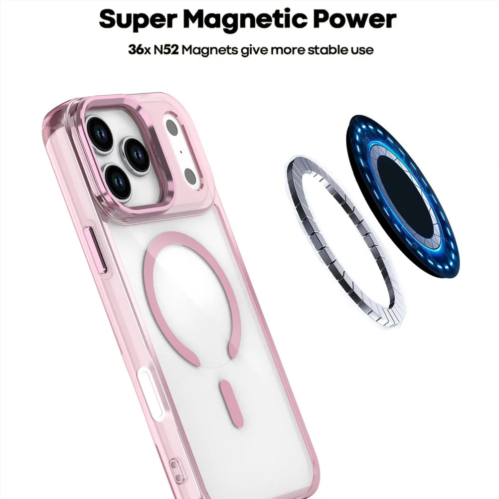 Magnetic Ring iPhone Case with Metal Lens Guard