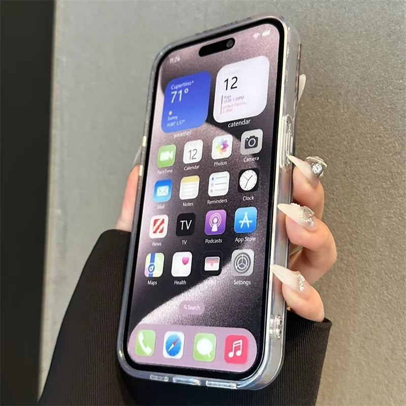 Luxury 3D Peony Lotus Design iPhone Cover