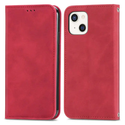 Funda tipo cartera de cuero mate de primera calidad para iPhone