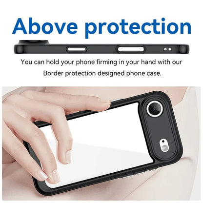 Slim Transparent iPhone Case with Shockproof Edges