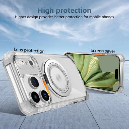 Magnetic Folding Stand Clear Armor iPhone Case