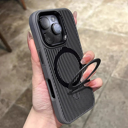 Funda rígida MagSafe de fibra de carbono para iPhone