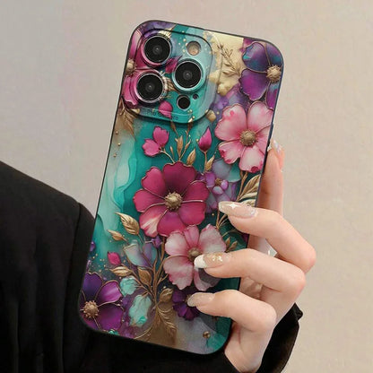 Elegant Vintage Floral Pattern Matte iPhone Cover