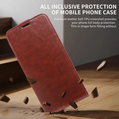 Full-Body Leather Flip iPhone Case with Card Slots