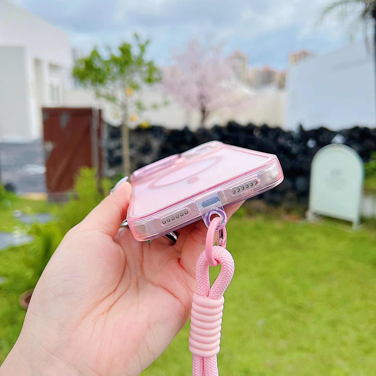 Shockproof Chameleon Magnetic Case with Wrist Strap