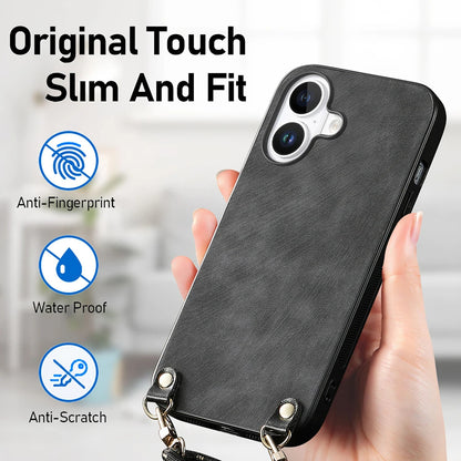 Lanyard Rope Retro Premium Matte Finish iPhone Case