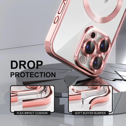 Magnetic Clear Plated iPhone Case with MagSafe
