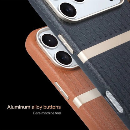 Elegant Magnetic Luggage Leather iPhone Cover