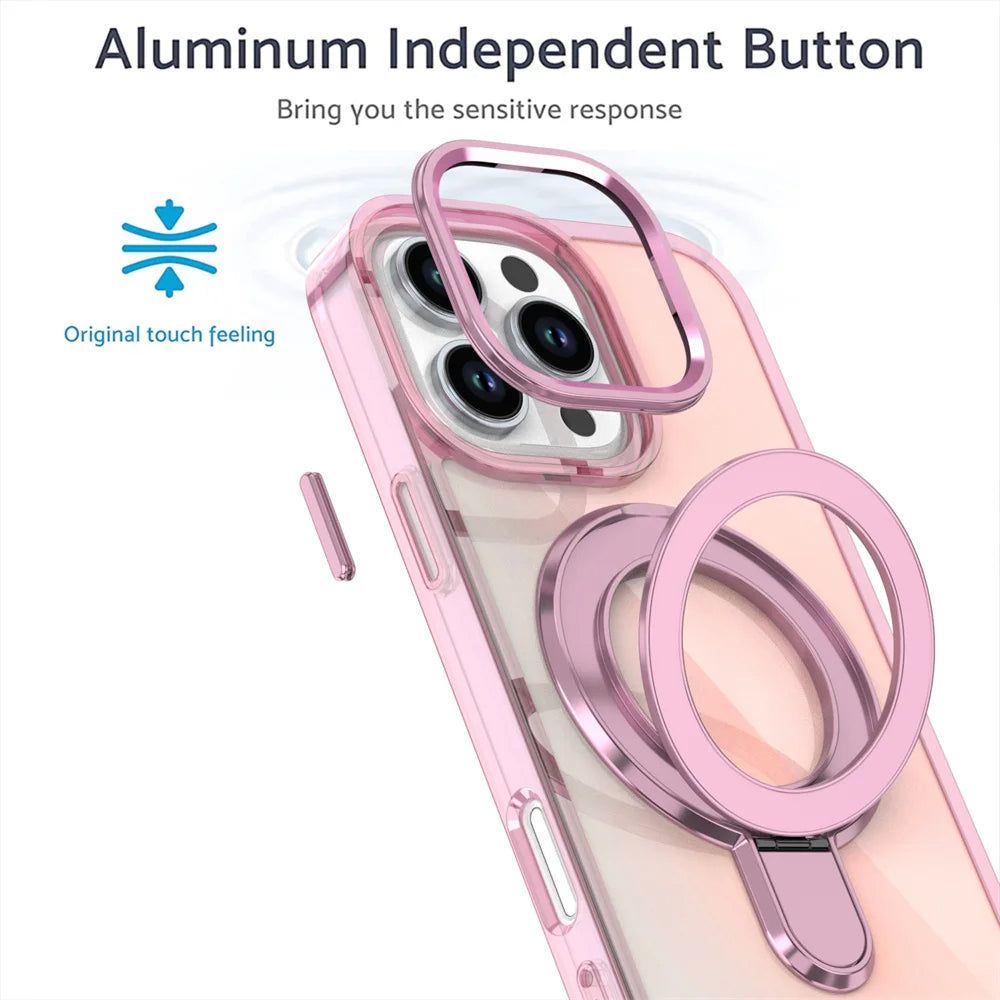 Laser Color-Changing Magnetic Stand iPhone Case