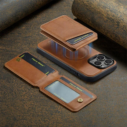 Detachable MagSafe Leather iPhone Case with Card Slots